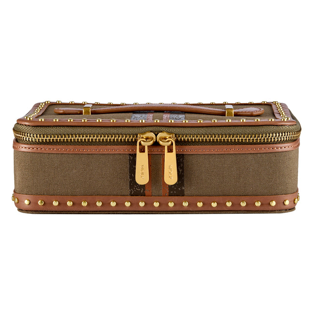 Ida Travel Zip Jewellery Case Khaki