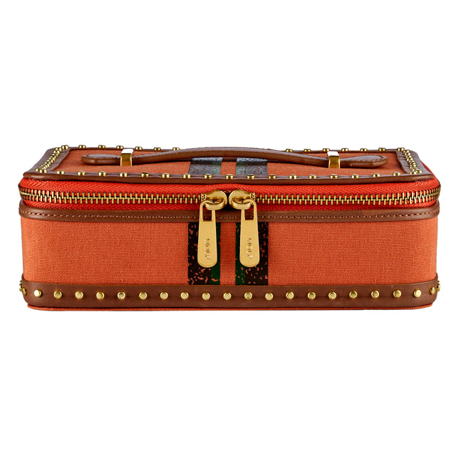 Ida Travel Zip Jewellery Case Orange