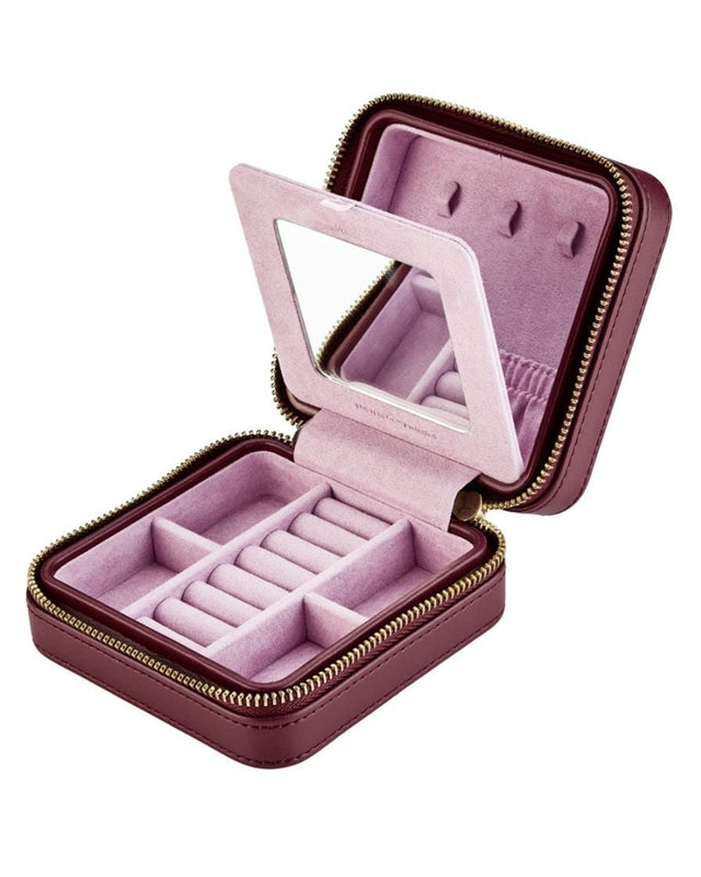 x Liberty Small Travel Zip Case - Burgundy
