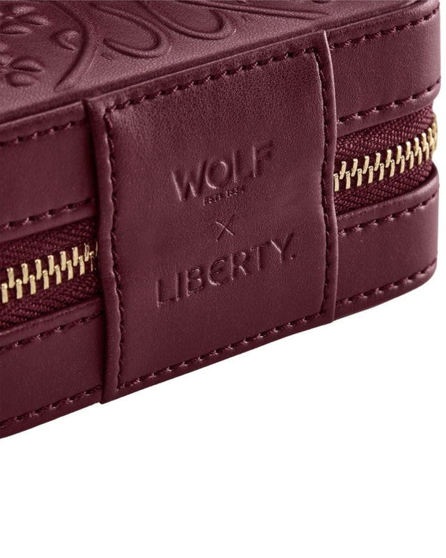 x Liberty Small Travel Zip Case - Burgundy