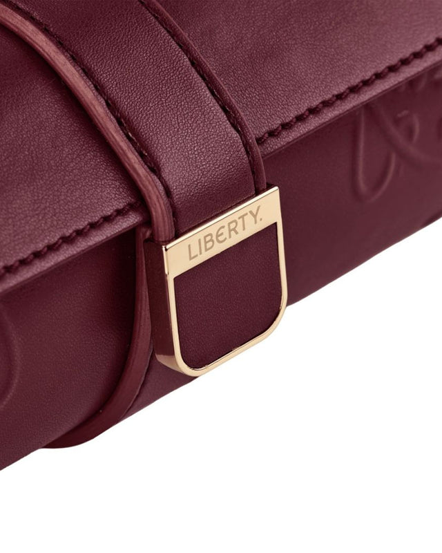 x Liberty Triple Watch Roll - Burgundy