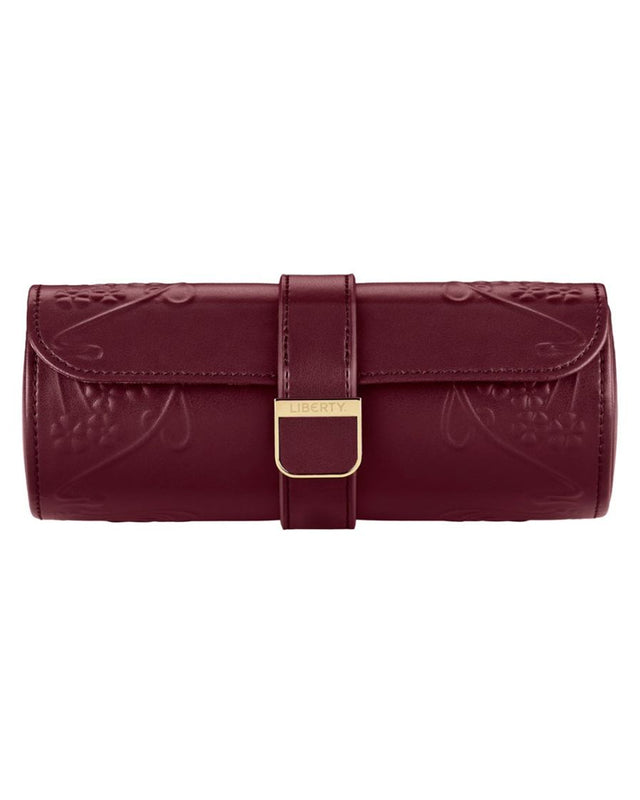 x Liberty Triple Watch Roll - Burgundy