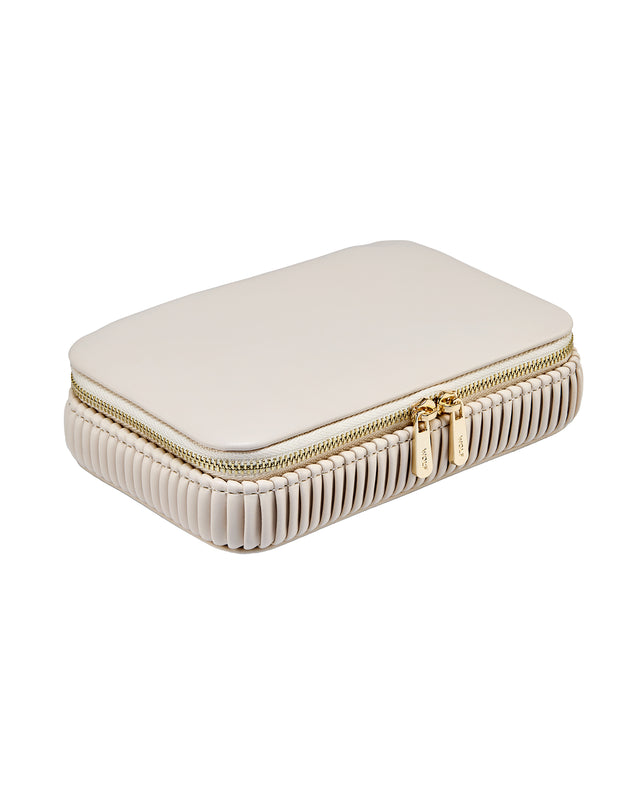 Bella Travel Zip Case Bone