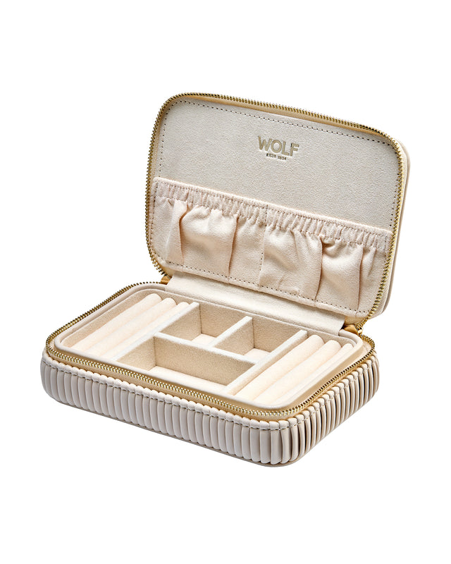 Bella Travel Zip Case Bone