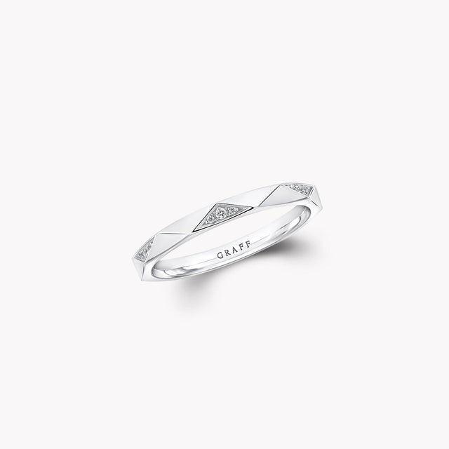 Laurence Graff Signature Faceted Diamond Wedding Band