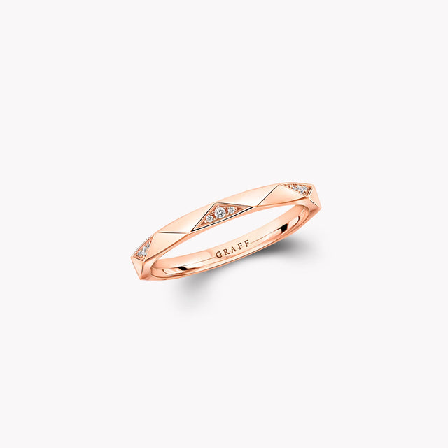 Laurence Graff Signature Faceted Diamond Wedding Band