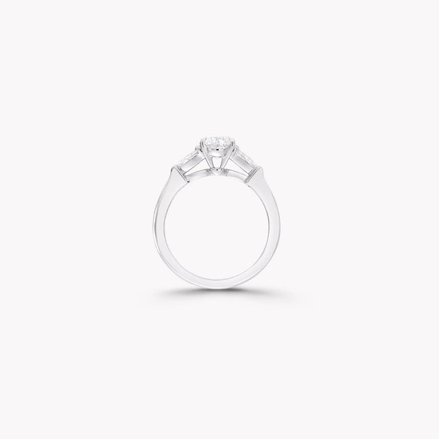Promise Oval Diamond Engagement Ring