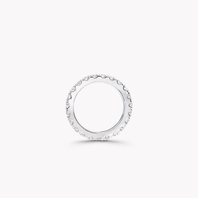 Castle Set Round Diamond Wedding Band