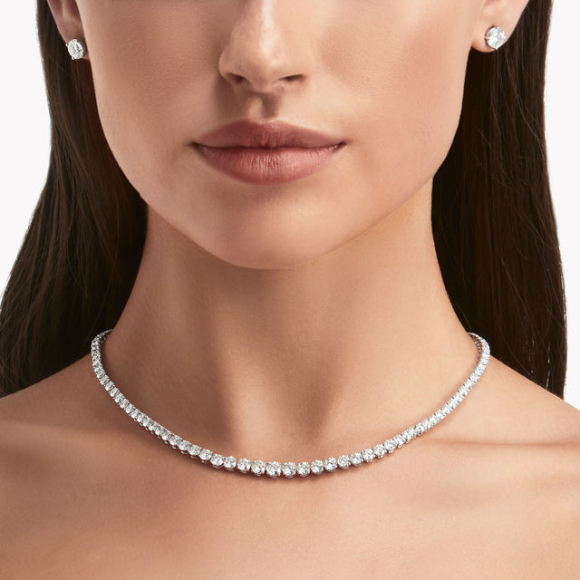 Round Diamond Necklace