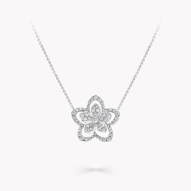 Wild Flower Large Diamond Pendant
