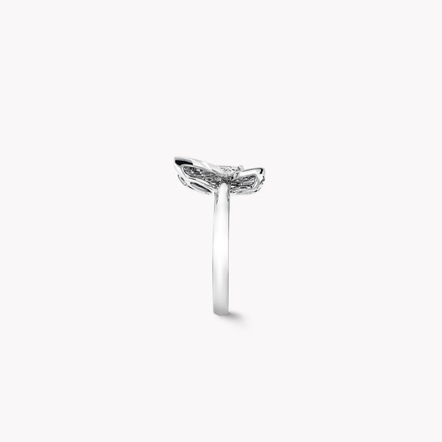 Pavé Butterfly Diamond Ring
