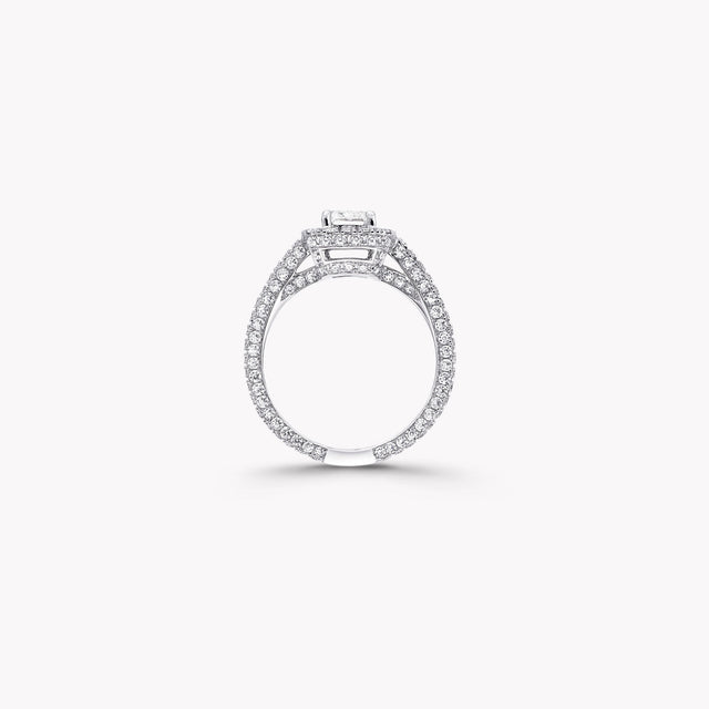 Constellation Emerald Cut Diamond Engagement Ring