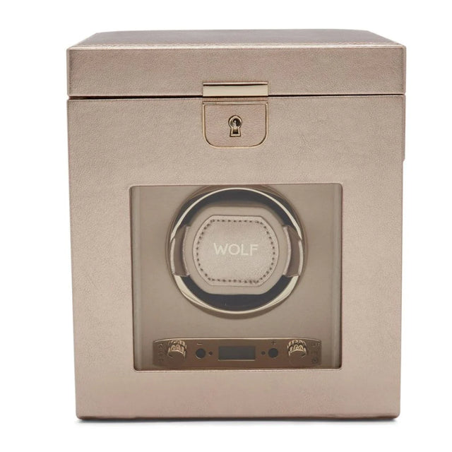 Wolf Palermo Single Watch Winder Rose Gold