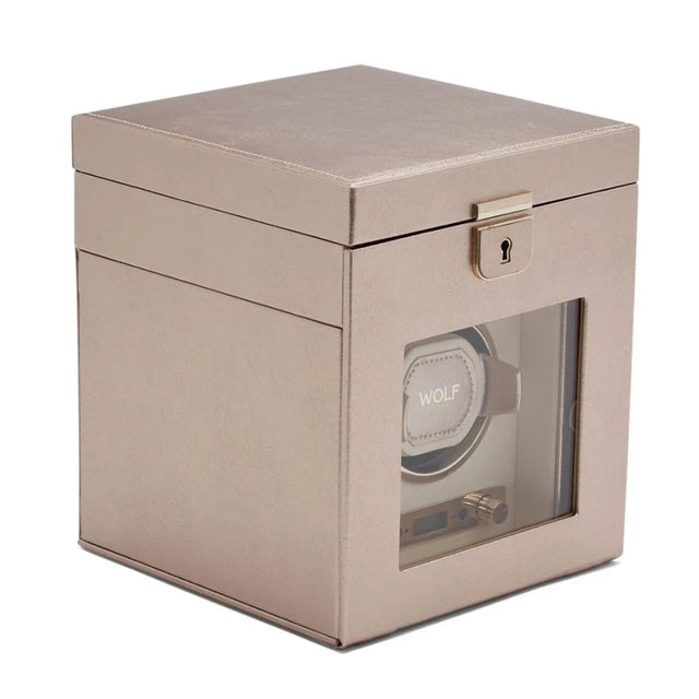 Wolf Palermo Single Watch Winder Rose Gold