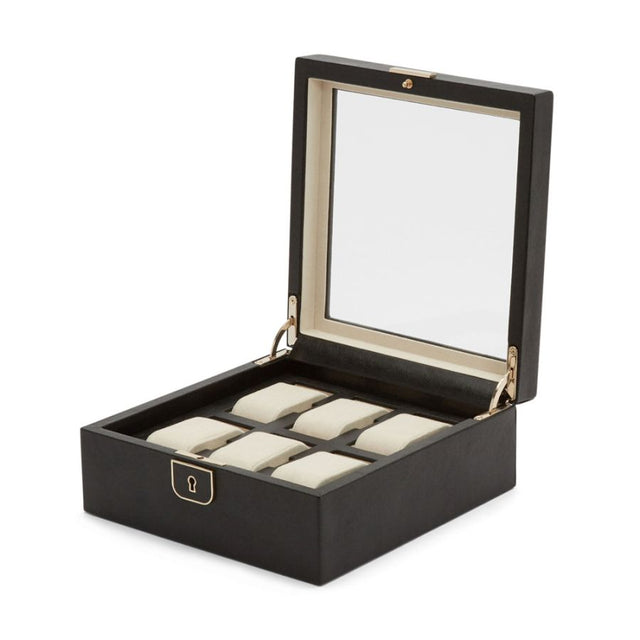 Palermo 6 Pc Watch Box Black Anthracite