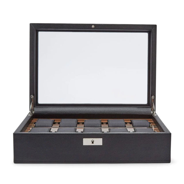Roadster 10 Pc Watch Box Black