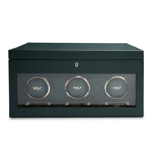 Brit Racing Green Triple Watch Winder