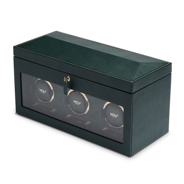Brit Racing Green Triple Watch Winder