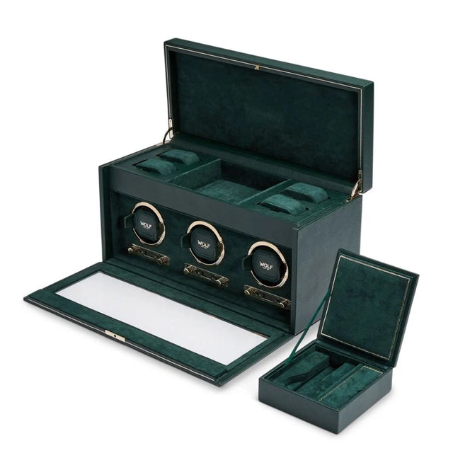 Brit Racing Green Triple Watch Winder