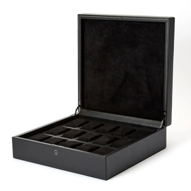 Wolf British Racing 15 Piece Watch Box Black